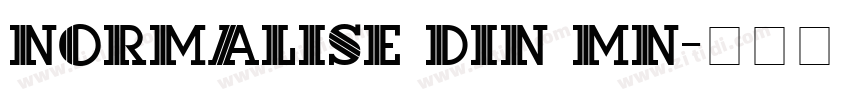 Normalise Din MN字体转换